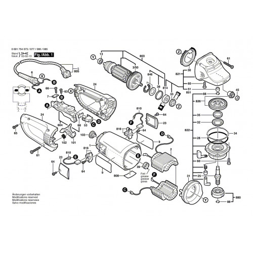 Запчасти для УШМ Bosch GWS 23-230S